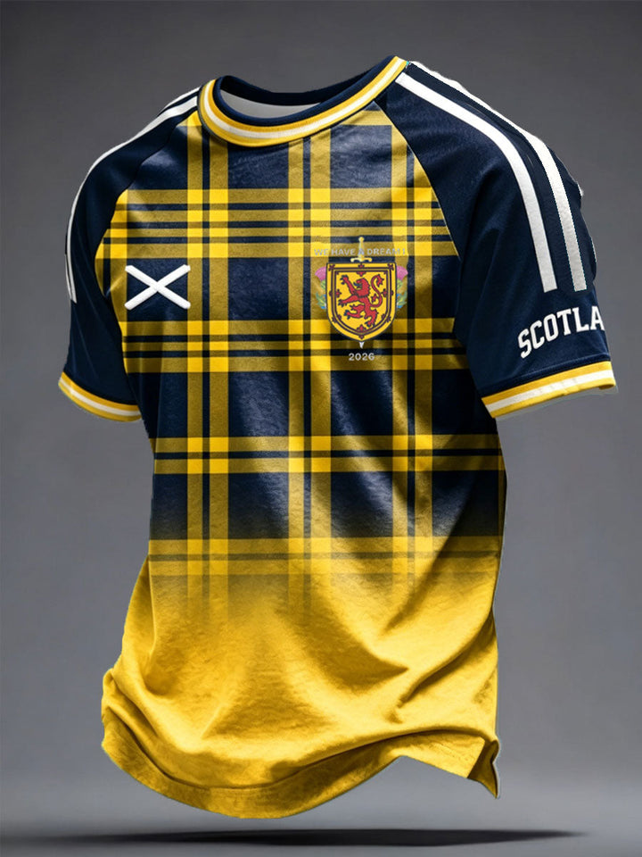 Men's UK Football Lover Scotland Printed short sleeve t-shirt 03