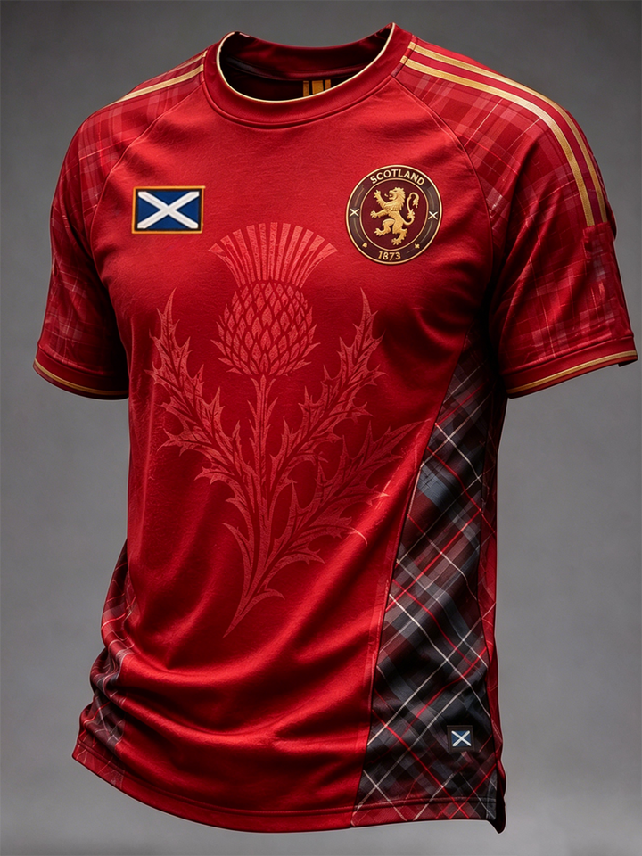 Men's UK Football Lover Scotland Printed short sleeve t-shirt 01