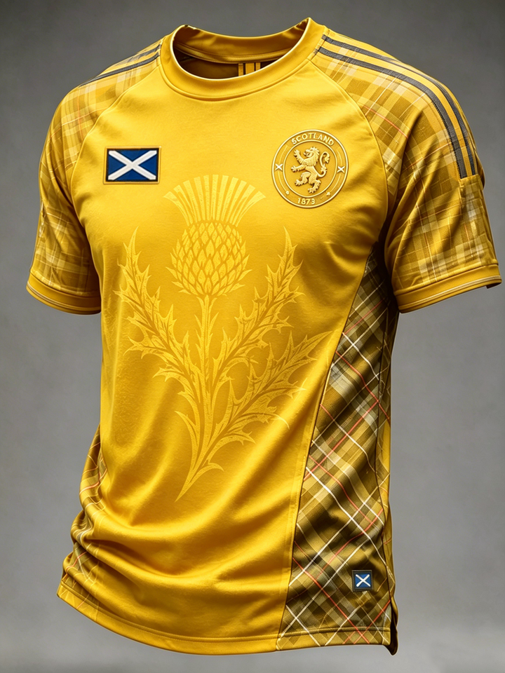 Men's UK Football Lover Scotland Printed short sleeve t-shirt 01