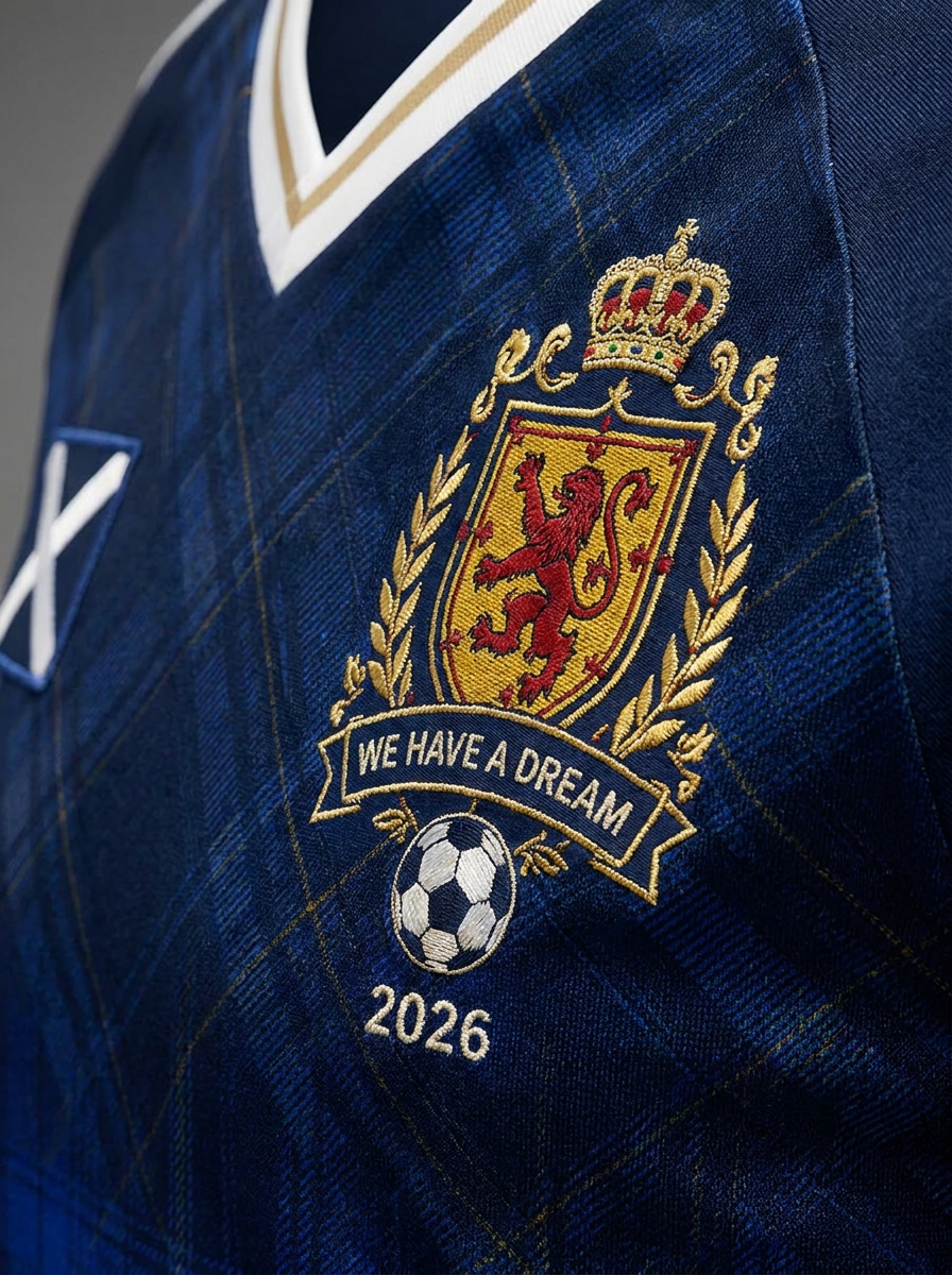 Men's Scotland Football V-neck T-shirt