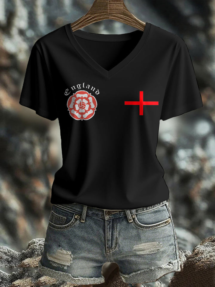 Women's England Football Lover It's Coming Home 2026 Printed T-shirt
