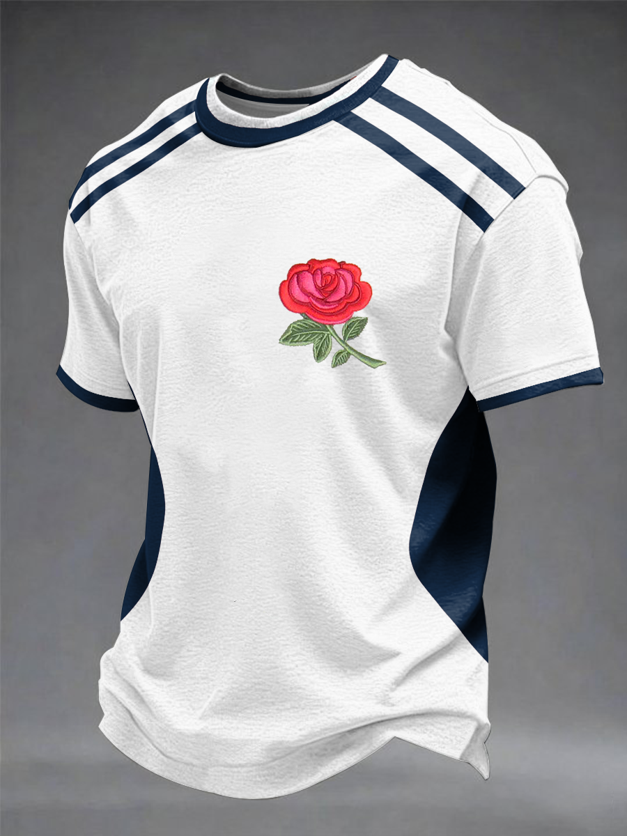 Men's England Rugby Lover Printed short sleeves t-shirt