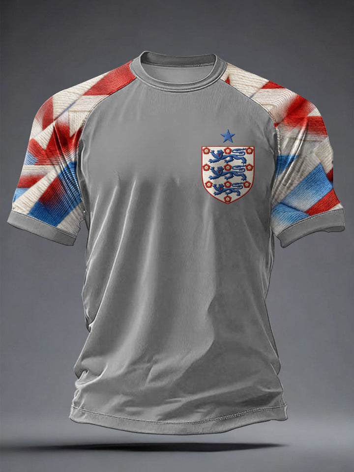 Men's UK Football Lover England Printed short sleeve t-shirt