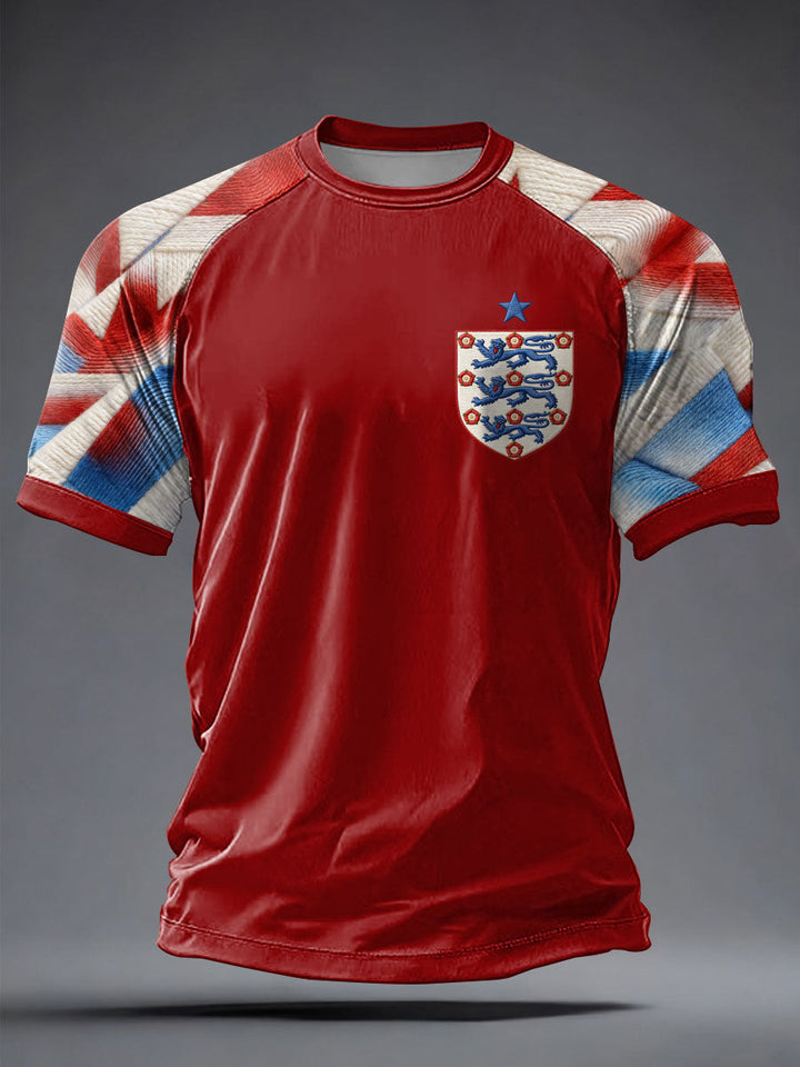 Men's UK Football Lover England Printed short sleeve t-shirt