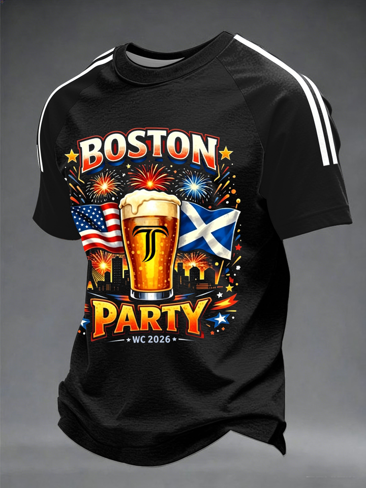 Men's UK Football Lover Scotland Printed short sleeve t-shirt