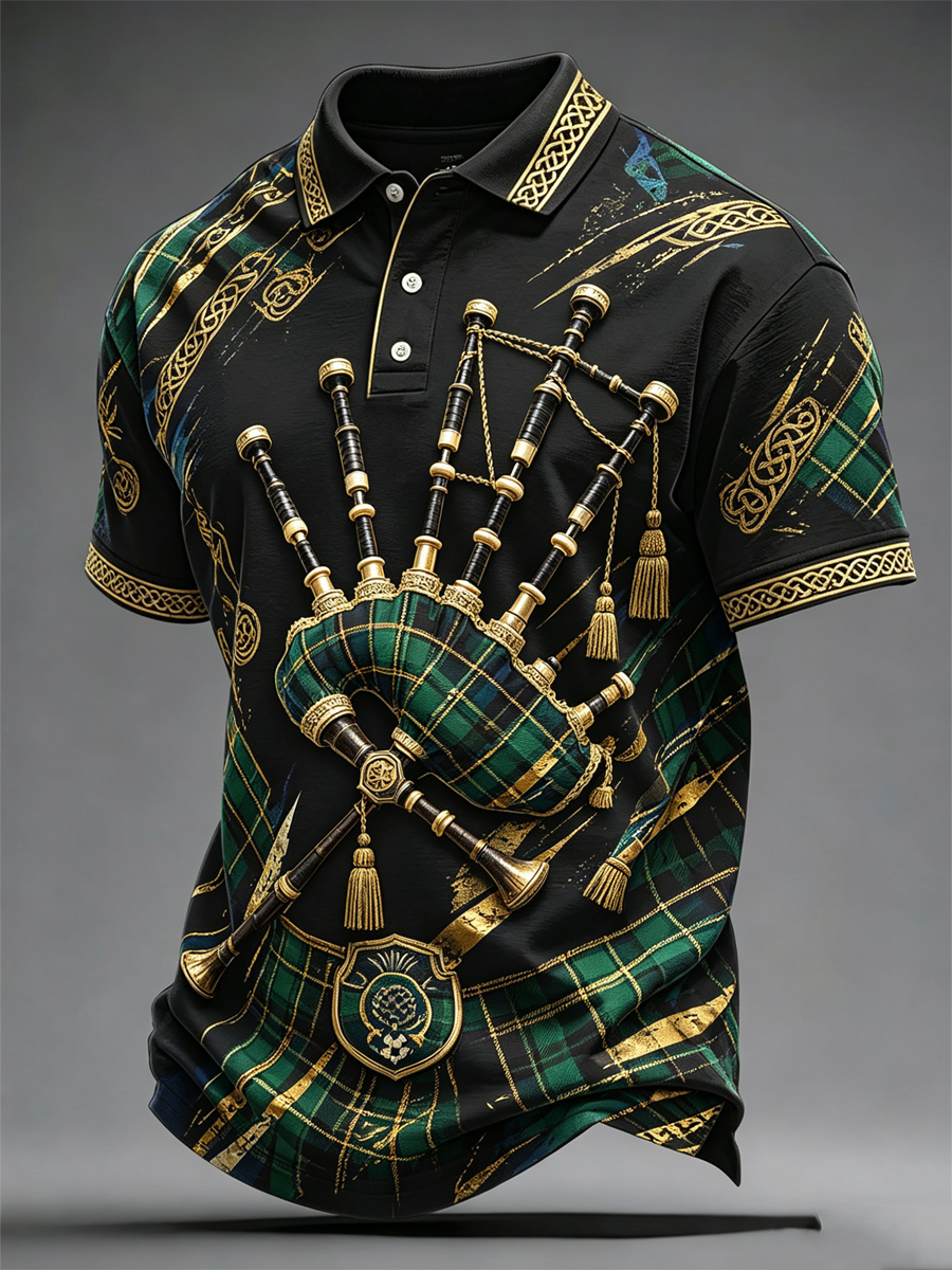 Men's UK Football Lover Scotland Printed polo shirt