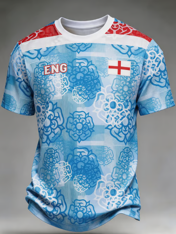 Men's UK Football Lover England Printed short sleeves t-shirt