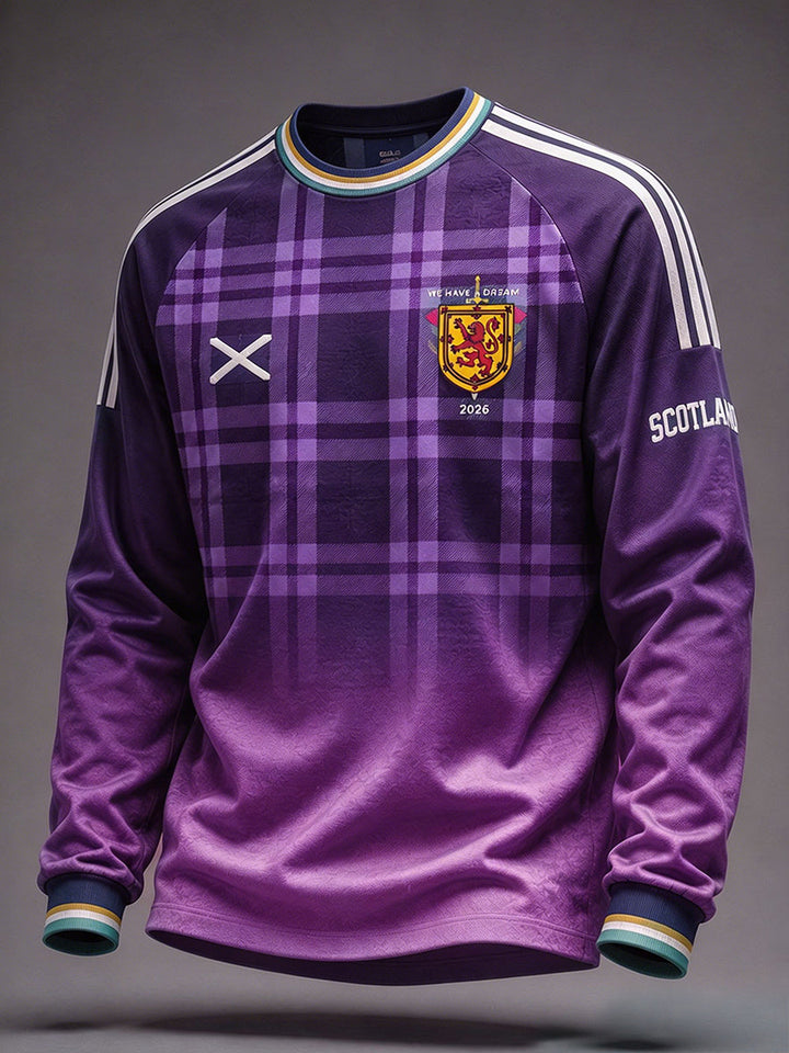 Men's Scotland Football Lover Green Faith Printed Sweatshirt