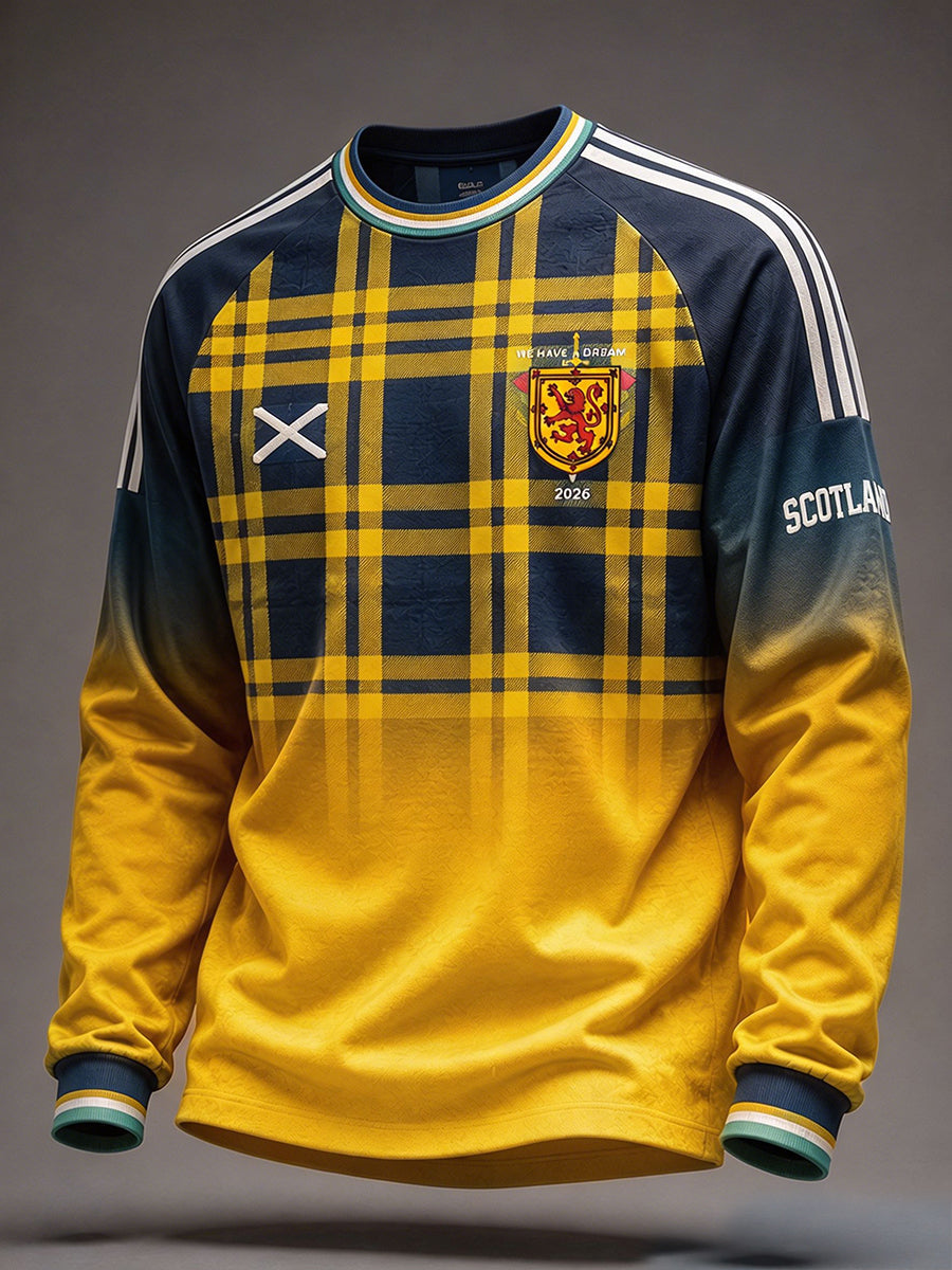 Men's Scotland Football Lover Green Faith Printed Sweatshirt